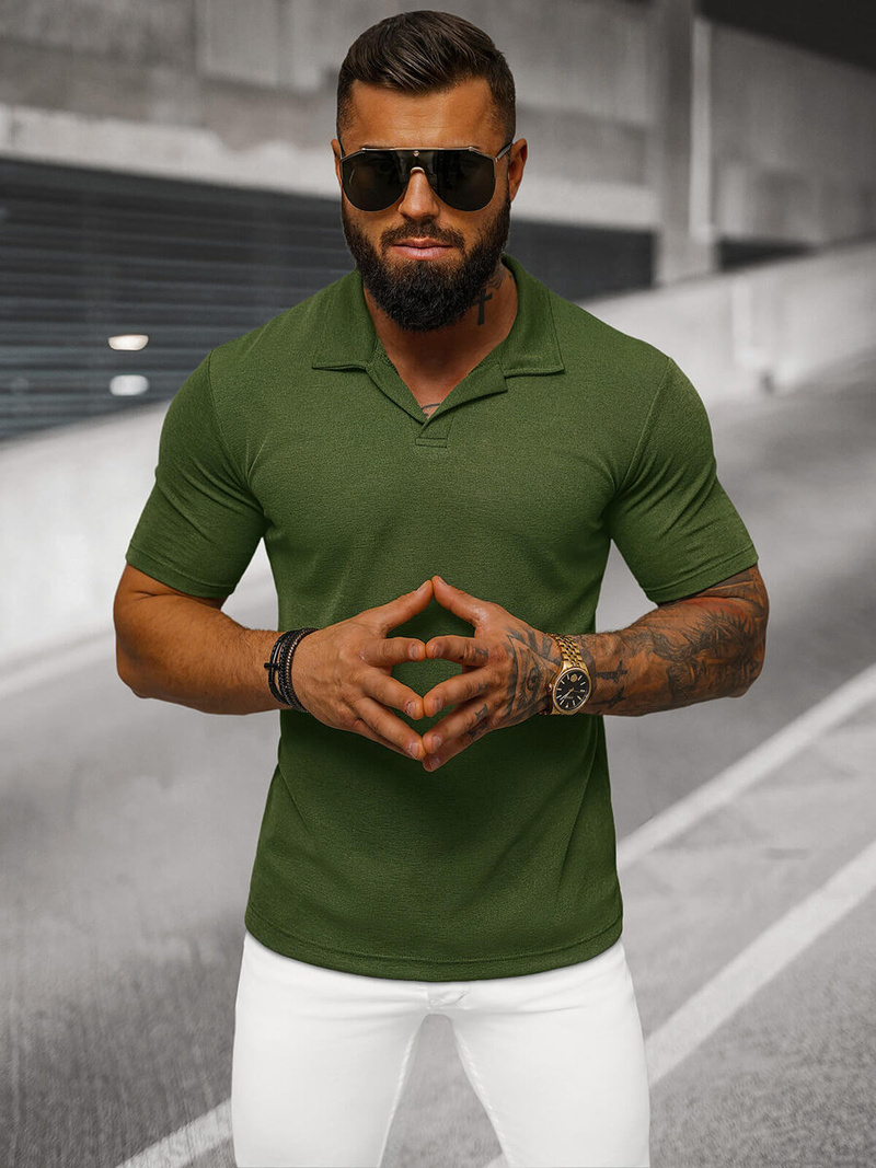 Футболка Поло Чоловіча Хакi OZONEE O/L1454