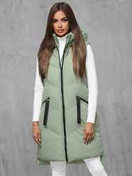 Стьобаний жіночий жилет Яскраво-Зеленi OZONEE JS/M788/236Z