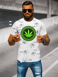 T-shirt męski biały OZONEE O/T139/1