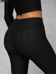 Komplet sportowy dwuczęściowy damski czarny OZONEE O/22060Z