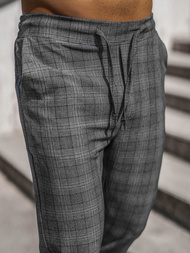 Чоловічі штани джоггери чинос  графіт OZONEE DJ/2290/22Z