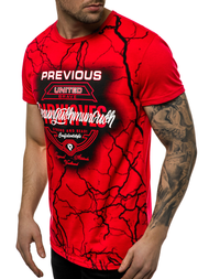 Футболка чоловіча Червона OZONEE JS/SS10962