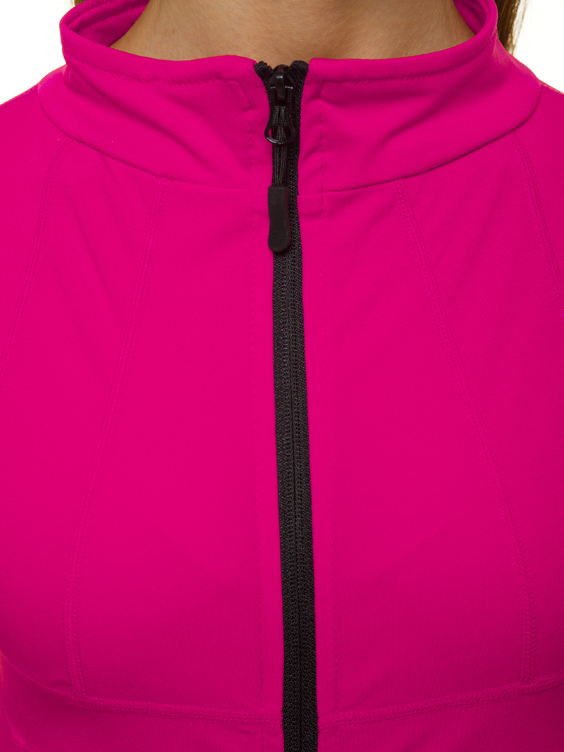 Bluza damska rozpinana ciemno-różowa OZONEE JS/HD151/19