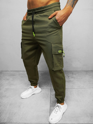Spodnie męskie chino jogger khaki OZONEE O/CP150