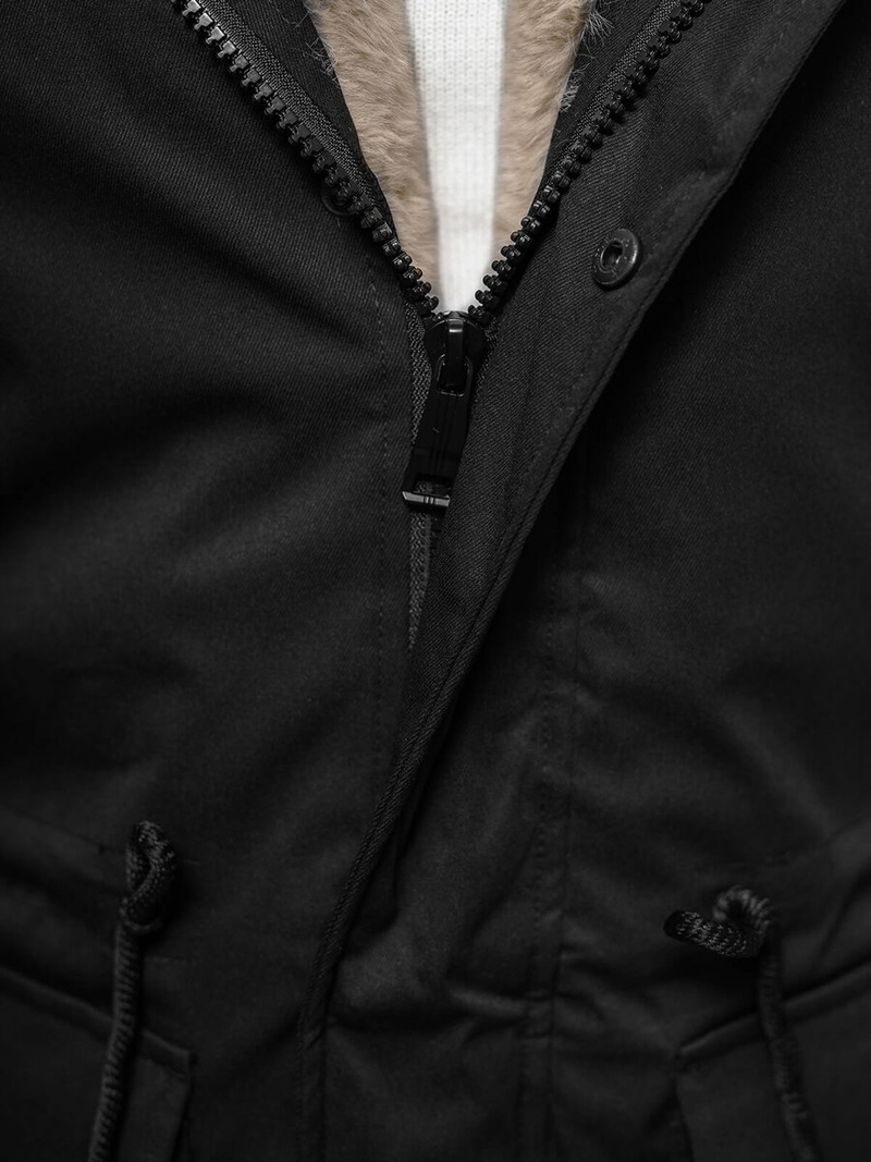 Kurtka zimowa męska czarna OZONEE JS/22M317/392