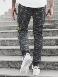 Spodnie dresowe męskie czarne OZONEE JS/K60002