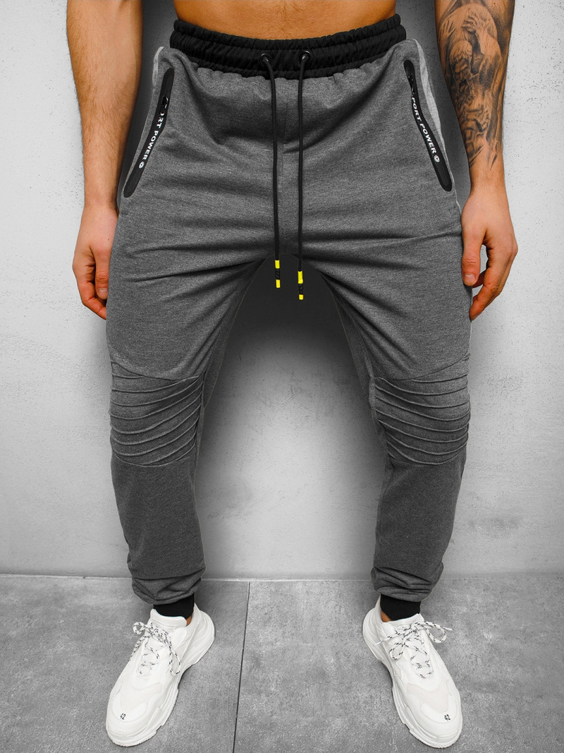 Штани спортивні чоловічі графіт OZONEE JS/68K10326