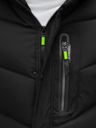 Kurtka zimowa męska czarna OZONEE JS/22M55/392