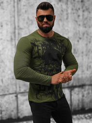 Longsleeve męski zielony OZONEE O/B257