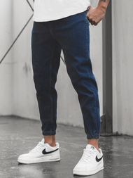 Spodnie męskie jogger ciemno-niebieskie OZONEE DP/663
