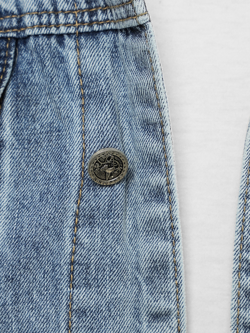 Чоловіча джинсова куртка Яскраво-Синя OZONEE NB/MJ505BC