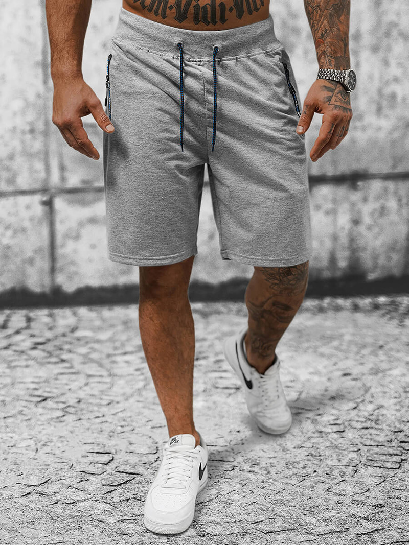 Spodenki dresowe męskie szare OZONEE JS/8K289