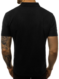 Koszulka polo męska czarna OZONEE JS/GD01