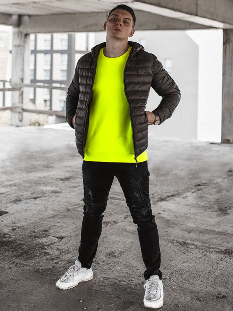 Bluza męska żółta-neonowa OZONEE MACH/3122