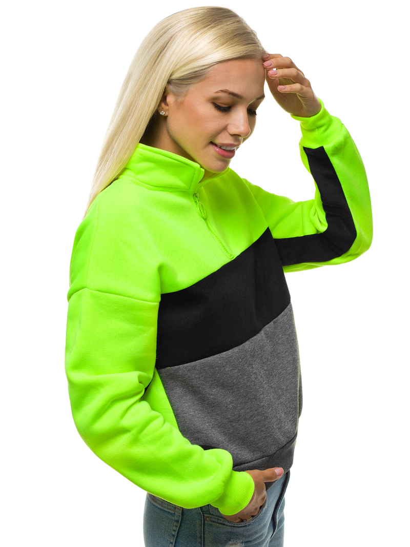 Bluza damska żółto-neonowa OZONEE JS/KSW2021