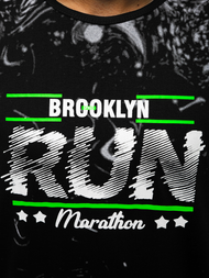 T-Shirt bez rękawów męski czarny OZONEE JS/KS2075Z