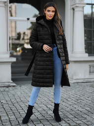 Płaszcz zimowy damski czarny OZONEE JS/5M3159/392