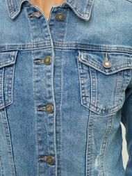 Kurtka jeansowa damska niebieska OZONEE O/WL2149