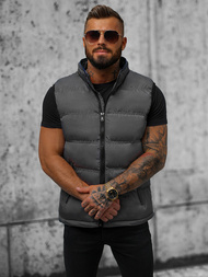 Kamizelka męska pikowana szara OZONEE N/7131Z