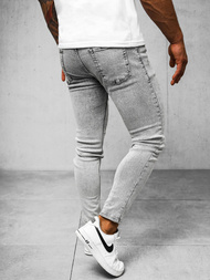 Spodnie jeansowe męskie szare OZONEE O/2358/2