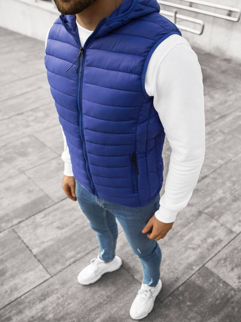 Безрукавка чоловіча Темно-Синя OZONEE JS/HDL88002Z