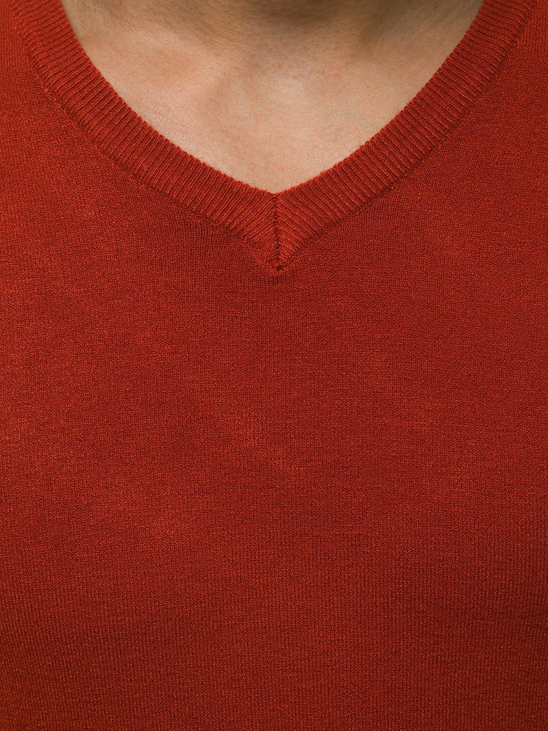 Sweter męski ciemny-camel OZONEE TMK/YY03/10