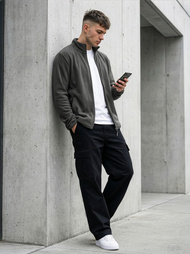 Чоловічий світшот графітовий OZONEE JS/HH016/5