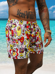 Spodenki kąpielowe męskie białe OZONEE O/22205003