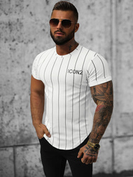 T-shirt męski biały OZONEE O/P1116