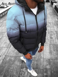 Kurtka zimowa męska dwustronna jasno-niebiesko/granatowa OZONEE JS/M760/105