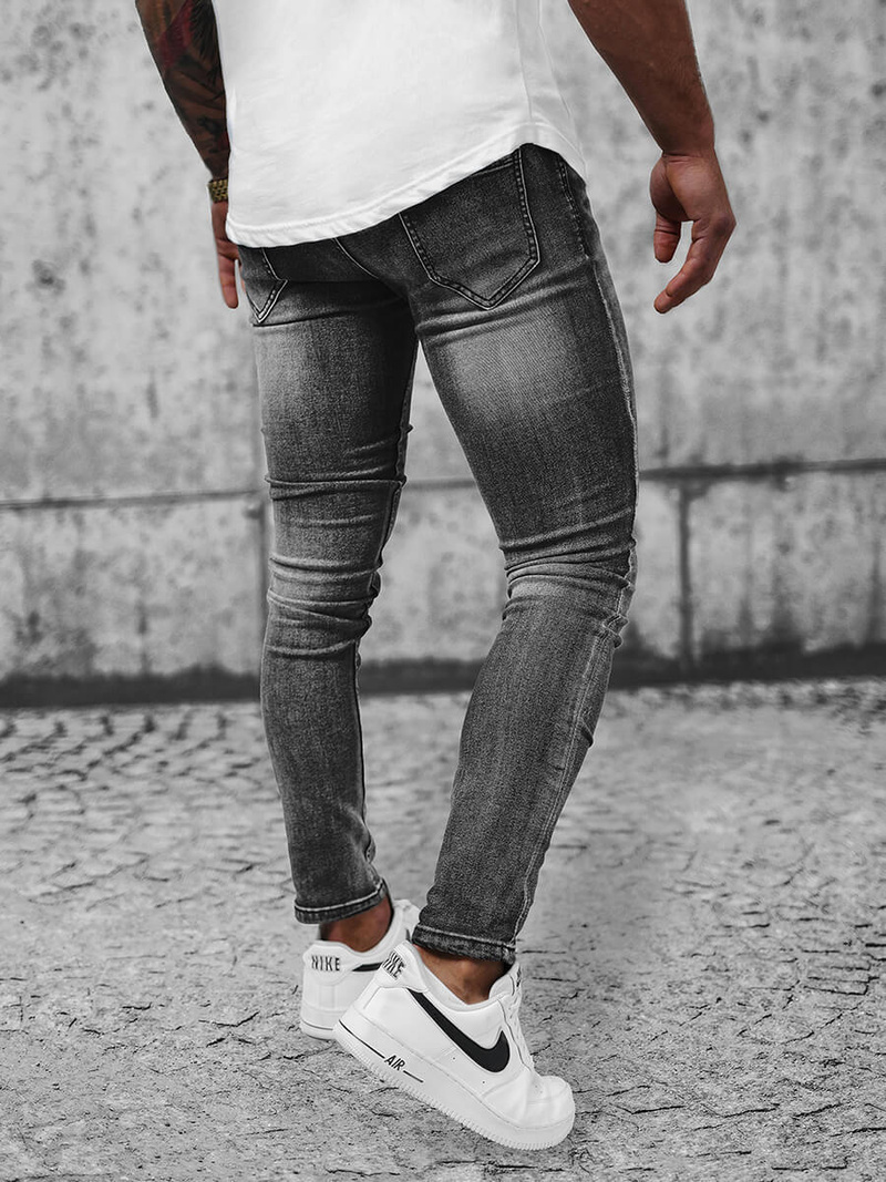 Чоловічі джинси графіт OZONEE NB/MP0021GZ