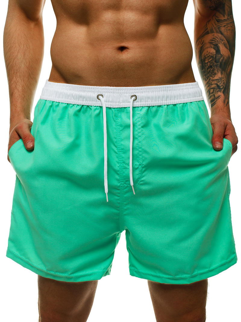 Spodenki kąpielowe męskie miętowe OZONEE ST005-9