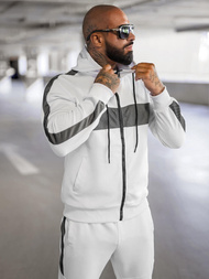 Komplet dresowy męski biały OZONEE JS/8C8115/1Z