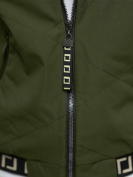 Kurtka damska pikowana ciemno-zielona OZONEE JS/5M3161/136