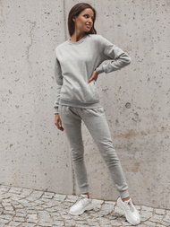 Komplet dresowy dwuczęściowy damski szary OZONEE JS/68C20383/2