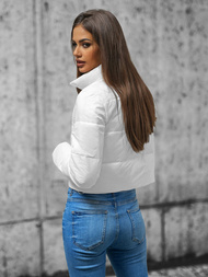 Kurtka damska pikowana biała OZONEE O/XZ005