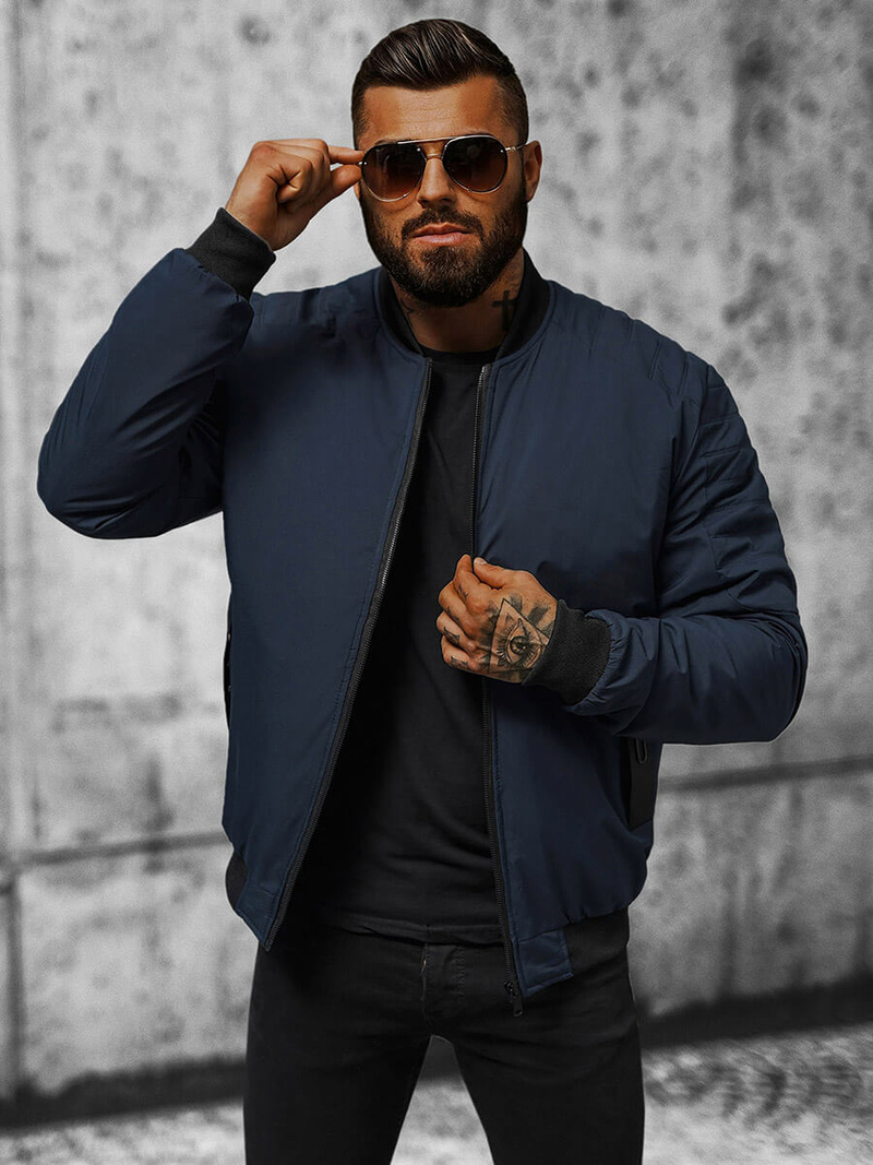 Куртка чоловіча tемно-cиня OZONEE JS/84M3007/215