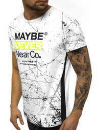 Футболка чоловіча Бiлий OZONEE JS/SS10915