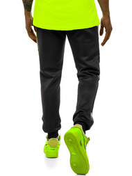 Штани спортивні чоловічі Чорно-Зеленi OZONEE JS/AM120