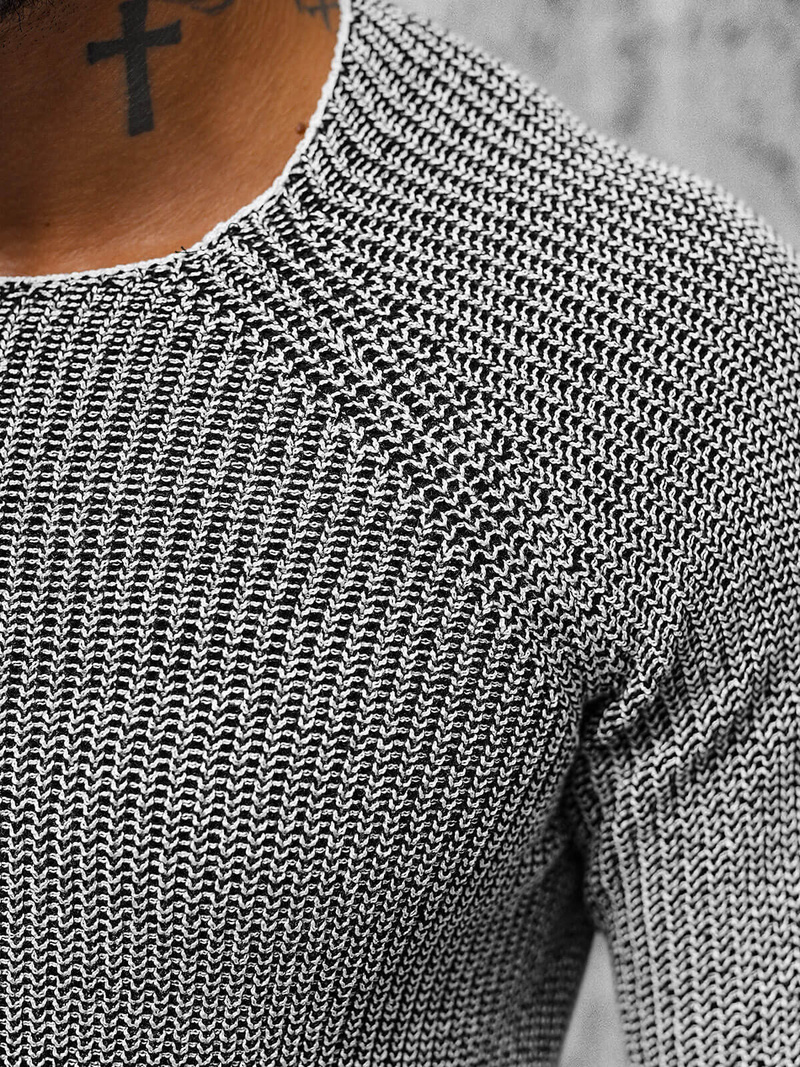 Sweter męski szary OZONEE L/2492