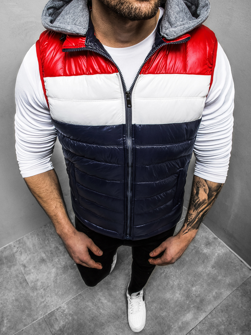 Безрукавка чоловіча Темно-Синя OZONEE N/6105Z