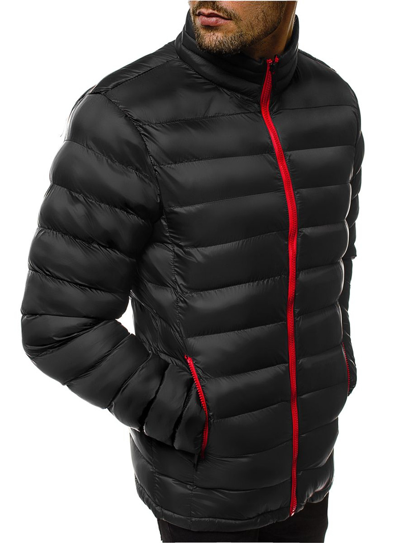 Kurtka męska przejściowa czarna/2 OZONEE JB/JP1111