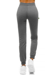 Spodnie dresowe damskie grafitowe OZONEE O/9878