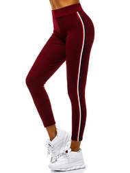 Legginsy damskie bordowe OZONEE JS/1036/B6
