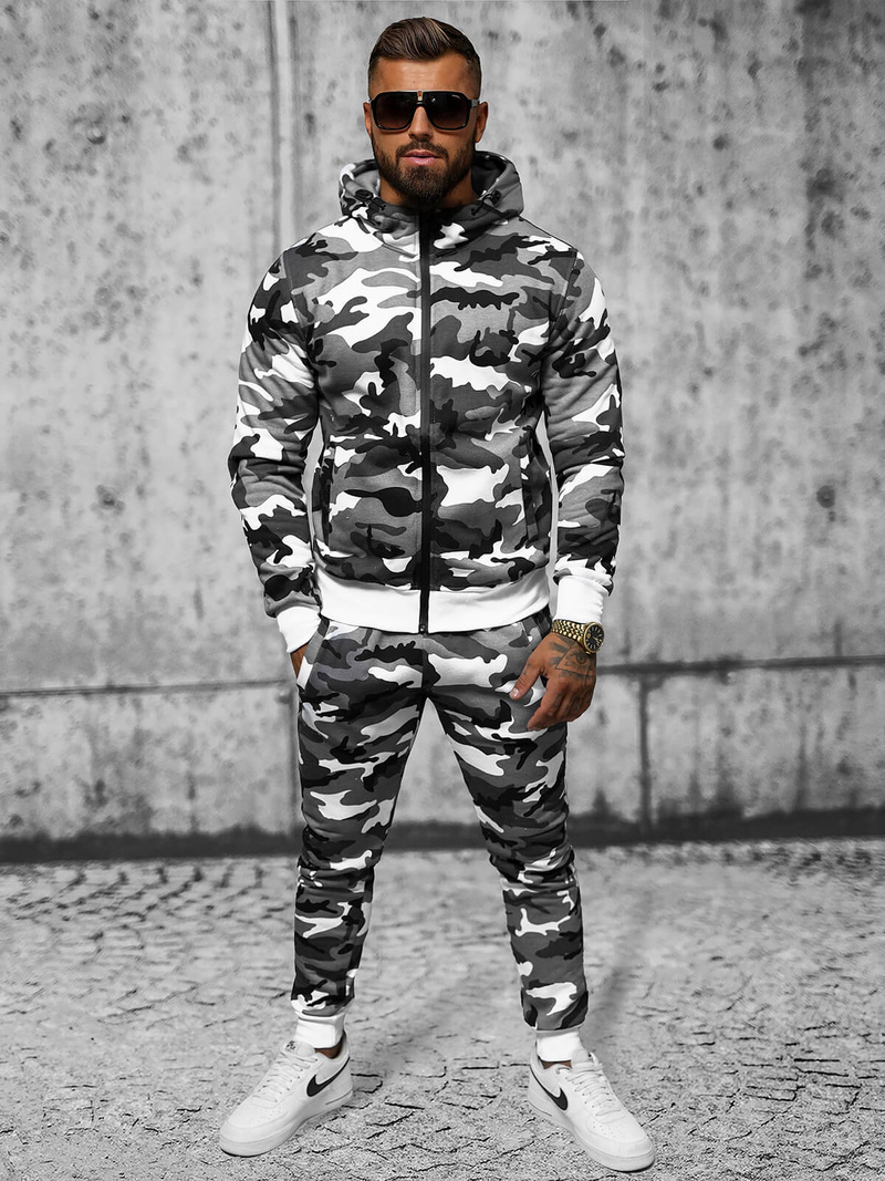 Komplet dresowy męski szary OZONEE O/8B159/2