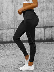 Legginsy damskie czarne OZONEE O/YY9282
