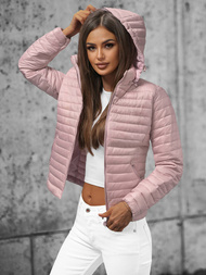 Kurtka damska pikowana pudrowa OZONEE O/H117