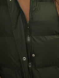 Стьобаний жіночий жилет tемно-Зелена OZONEE JS/M728/136