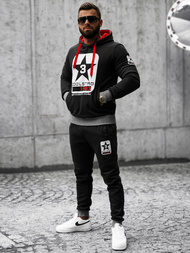 Спортивний костюм чоловічій Чорний OZONEE JS/8C59/3