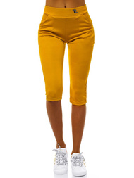 Legginsy krótkie damskie camelowe OZONEE JS/1027/A10